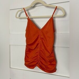 Bcbgmaxazria Women Orange Tank Top/Cami  M/L